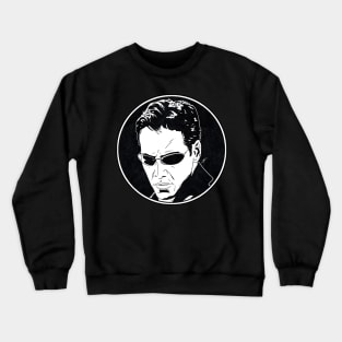 NEO - The Matrix (Circle Black and White) Crewneck Sweatshirt